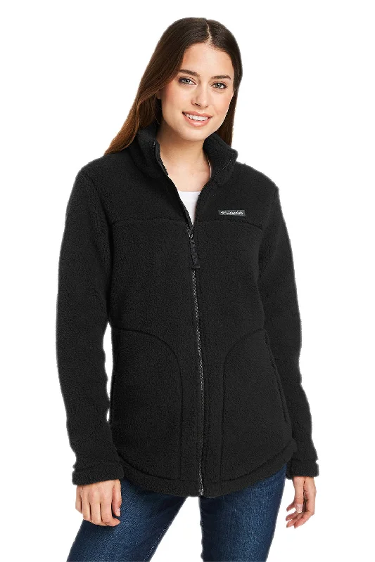 Columbia Womens West Bend Sherpa Fleece Full Zip Jacket - Black