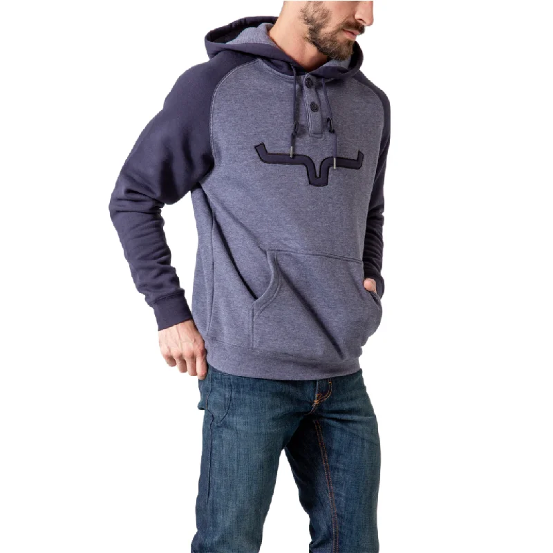 Kimes Ranch Men's Blaze 2 Navy Blue Fleece Hoodie BLZ2-NVY