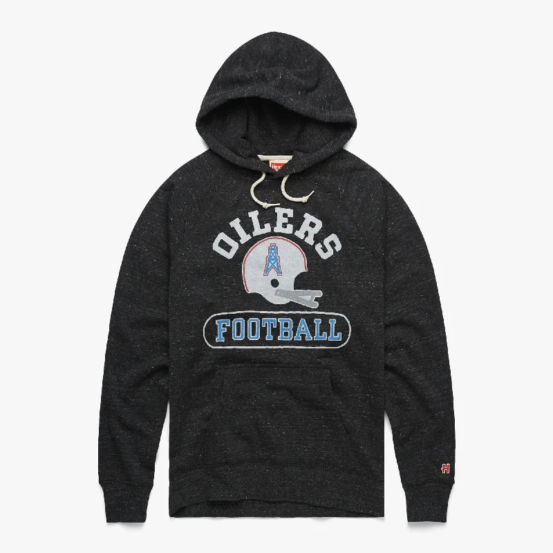 Oilers Football Throwback Helmet Hoodie