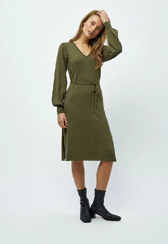 MSAstrid Knit Midi Dress - Ivy green