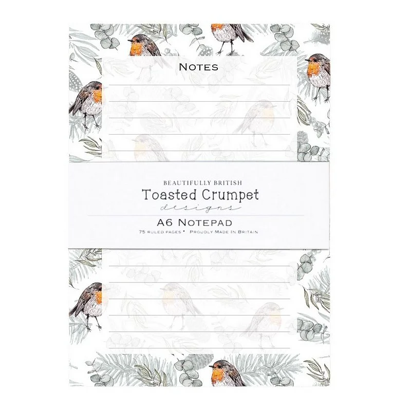 Robin & Eucalyptus A6 Jotter Notepad